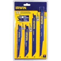 Irwin Tools Reciprocating Saw Blade Set, 11-Piece (4935496), Blue,Yellow