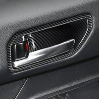 Carbon Fiber Interior Door Handle Bowl Frame Cover Trims For 2024-2025 Land Cruiser Prado J250 LC250