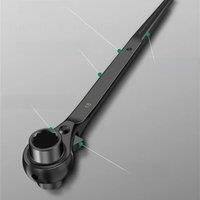 1pc 10-32mm Ratchet Wrench Socket For Hex Nut Universal Adjustable Socket Adapter Heavy Dual-use