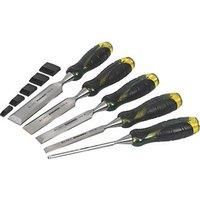 Roughneck ROU30175 Bevel Edge Chisel Set In Canvas Wallet - 5 Piece