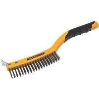 Roughneck ROU52032 355mm/14-inch Stainless Steel Wire Brush with Soft Grip