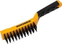 Roughneck 52040 300mm/12 inch Carbon Steel Wire Brush Soft Grip
