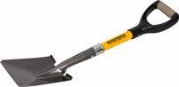 Roughneck Micro Shovel, Heavy-Duty Square Blade, Short Shaft for Small, Compact Spaces, to Shovel Material Out of Bulk Bags - 690mm (27")