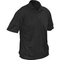 Roughneck Mens Quick Dry Polo Shirt Black 2XL