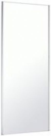 Spacepro White Frame Mirror Sliding Door 30Inch