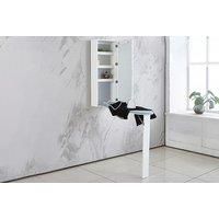 Foldable Wall Mounted Ironing Board Cabinet - Space-Saving Laundry Storage