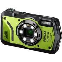 PENTAX WG-8 Green all-weather adventure camera, featuring outstanding waterproof, dustproof, shock-resistant performance, multi-application ring light for macro photography and webcam function