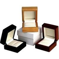 Umbra Wood/Metal Stowit Jewelery Box, White/Natural