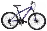 Huffy Extent Junior 24" Mountain Bike 8-12 Years - Midnight Purple 18 Speed MTB, 116
