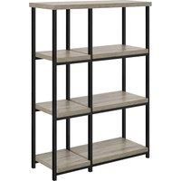 Ameriwood 9650096PCOM Elmwood Bookcase, Distressed Grey Oak, 80.01 x 29.972 x 113.538 cm