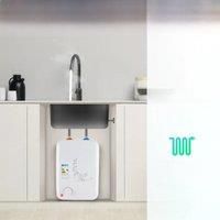 Tankless Water Heater Electric 220-240V, 1500W Instant Water Heater Under Sink, 8L Demand Water Heaters Kitchen Aid for Home