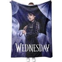 Wednesday Addams Kids Flannel Blanket - 100% Soft Flannel, Unisex, 3 Sizes, Machine Washable