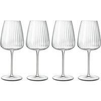Luigi Bormioli Optica Bordeaux Glass Set - 700Ml X 4