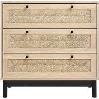 3-Drawer Woven Accent Cabinet
