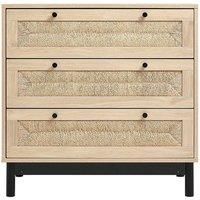 3-Drawer Woven Accent Cabinet