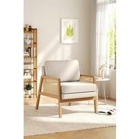 Modern Wooden Armchair with Cushion