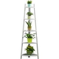 5-tier Modern Corner Ladder Plant Display Stand