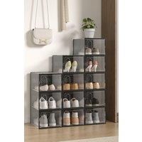 12 Pack Plastic Shoe Storage Box