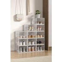 12 Pack Plastic Shoe Storage Box