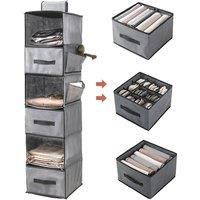 6-Tier Closet Hanging Organizer Set