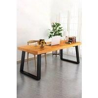 2 Pcs Industrial Metallic Table Legs for Home DIY