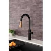 Black Kitchen Sink Faucet with Pull Down Sprayer