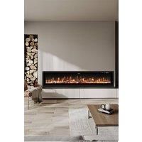 80 Inch Electric Fireplace with Remote 12 Flame Colours 1800W