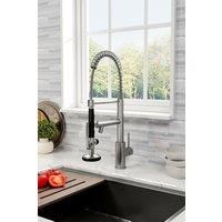 Bathroom Swivel Faucet with Pulldown Sprayer and Pot Filler