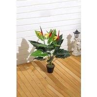 75cm Artificial Potted Bird of Paradise Palm Tree without Flower Pot
