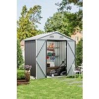 46 ft Outdoor Metal Storage Shed with Lockable Door
