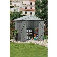 68 ft Outdoor Metal Storage Shed with Lockable Door