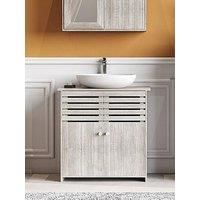 Living And Home Wooden Freestanding Under Sink Storage Cabinet W 620 X D 310 X H 610 Mm