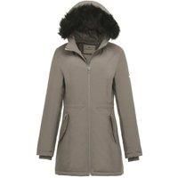 BELINDA' Hooded Faux Fur Water Repellent Warm Midi Puffer Jacket