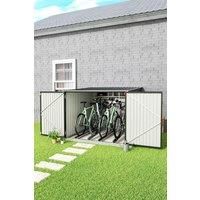 Galvanized Metal Outdoor Garden Bicycle Storage Shed