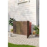 Trash Can Fence Wicker Privacy Fence