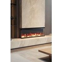 40inch 3 Side Electric Fireplace Borderless Recessed Inset Electric Fireplace 1500W with 12 Flame Colours