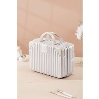 SHEONLY White Portable Makeup Case for Travel Suitcase