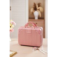 SHEONLY Pink Portable Makeup Case for Travel Suitcase