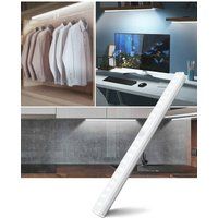 Living and Home 1.2W Smart Sensor Wardrobe Light, USB Rechargable, 6500K, 20cm in White