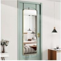 Gold Rounded Rectangle Door Mirror Hanging Full Length Mirror, 37cm W x 147cm H
