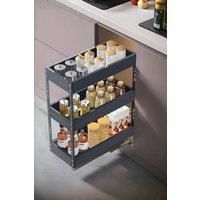 3-Tier Kitchen Cabinet Pull Out Aluminium Shelf