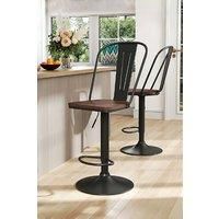 2Pcs Adjustable Swivel Bar Stool Dining Chair with Footrest