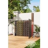 Trash Can Fence Wicker Privacy Fence