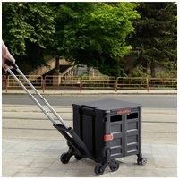 Collapsible Rolling Utility Crate Home Storage Box