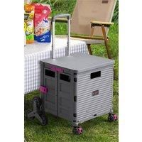 Collapsible Rolling Utility Crate Home Storage Box