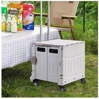 Multifunctional Trolley Case Large Capacity Collapsible Storage Cart