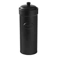 BIA - Pasta Jar - Pasta Container Storage - Stoneware Kitchen Storage - Matte Black Pasta Jars, Kitchen Storage & Organisation