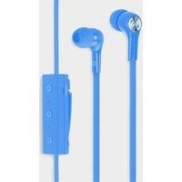 SCOSCHE BT10BL-XWSP2 Rechargeable Bluetooth Wireless Earbuds with in-Line Microphone and Remote, Blue