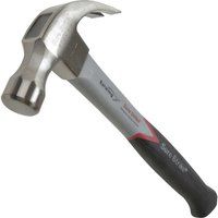 Estwing MRF20C Sure Strikee 20 Oz Curve Claw Hammer Jacketed Fiberglass Handle, 20-Ounce, Silver