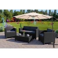 3M Banana Parasol With Bluetooth Speaker - Black, Cream Or Grey!